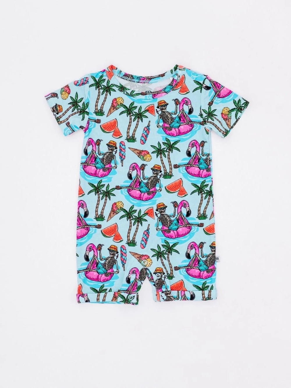 Bums & Roses Bone Chillin Shortie Romper | 9–12 Months